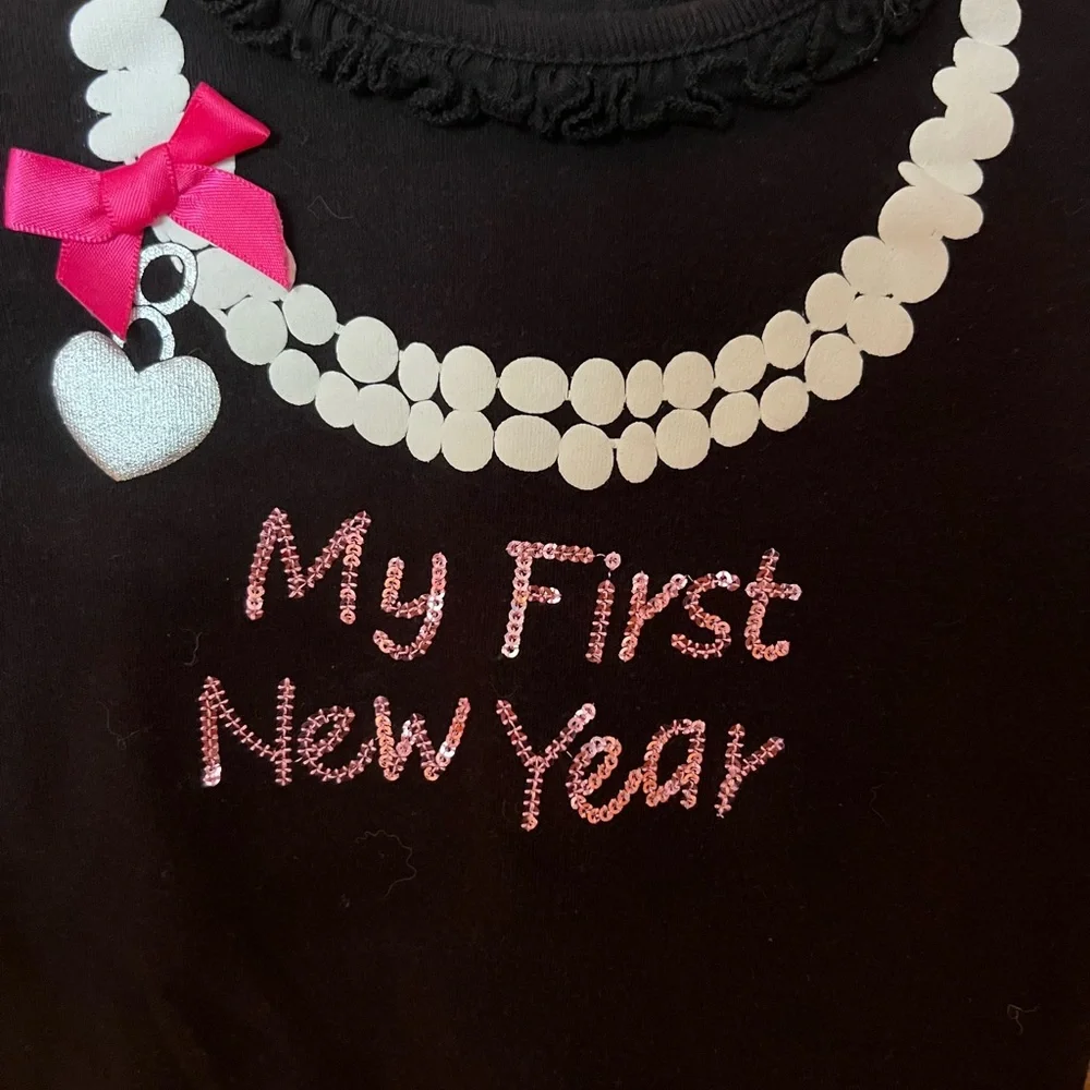 Girl's My First New‎ Year Onesie 18 months Koala Kids Black